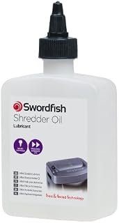 Swordfish Shredder Oil Lubrication Bottle 240ml - Suitable for all Paper Shredders ref 40069