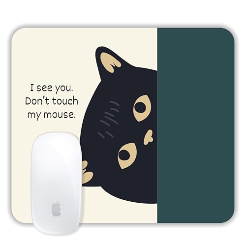 TURTLEWINGS | Mousepad | Inspirational Quote Funny Cute Cat Mousepad – 22x18 cm, 3mm | Design Non-Slip Rubber Base | Office, Study & Gaming Use | Premium Smooth Surface Desk Accessory & Gift