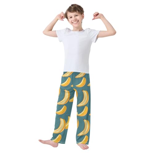 Pajama Bottoms, Pajamas Pant Bananas Cartoon Lounge Wear Casual Fruits Sleep Long Pants Soft Pjs Sleepwear2