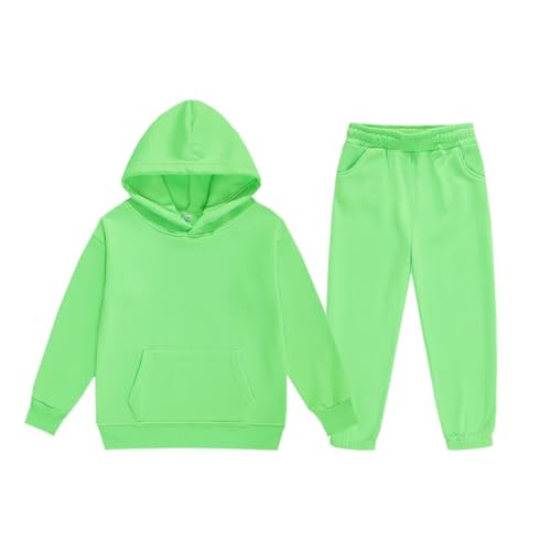 jeecoin Girls Boys Tracksuit Athletic Sweatsuits Pullover Hoodie 2 Pieces Kids Sweatshirt and Jogger Sweatpants Outfits Set