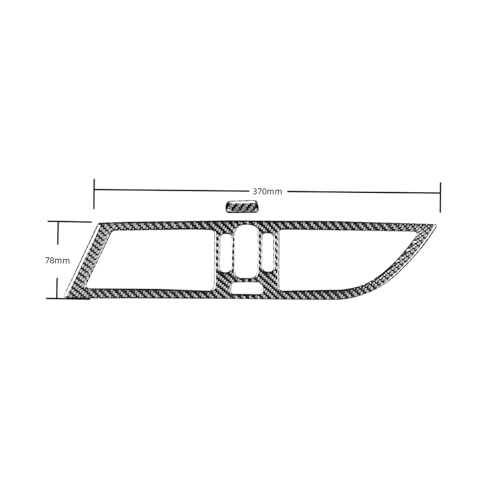 Accessoires BMW Z4 E89 : autocollant carbone ventilation centrale 2009-2016 - 4