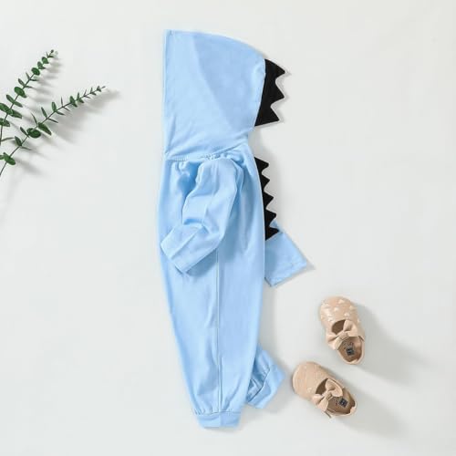 Noubeau Interesting Infant Baby Kids Cartoon Dinosaur Hooded Romper Jumpsuit Layette Sets Clothes