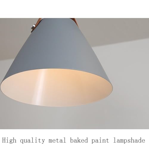 Lampe à suspension macaron jaune E27 pour îlot de cuisine - 3