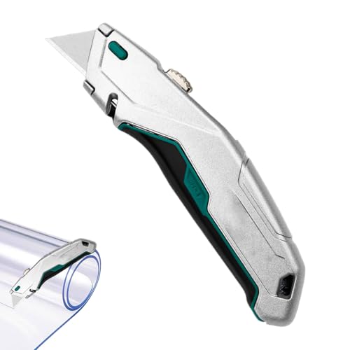 Cutter de boîte de utilitaire - Couteau de sécurité multifonction avec stockage de lame de poignée | Cutter ergonomique compact pour cardons, boîtes d'artisanat Warehouse Work, Utilisation de l