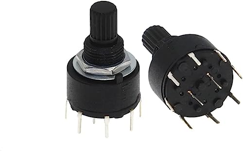 Commutateur de bande rotatif RS16 16mm anti faux contact sélecteur multiposition axe 15mm