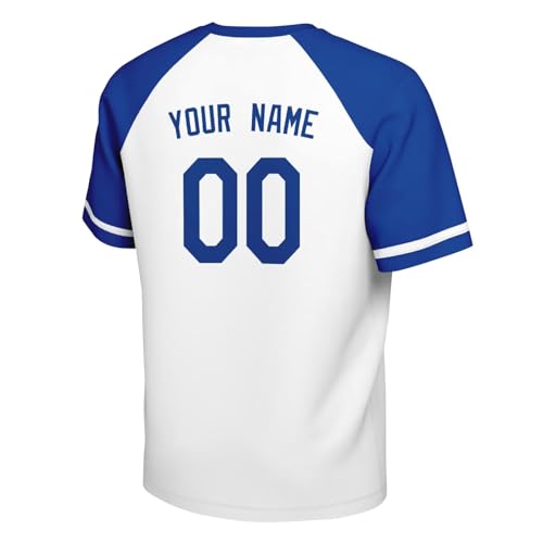 Image of ANTKING T-Shirt Custom Name Number Crewneck Short Sleeve for Men Youth Gifts