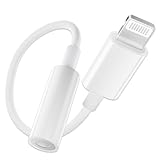 【MFi認証】iPhone イヤホン変換アダプタ Lightning - 3.5 mm ライトニング イヤホン 変換 純正チップ ハイレゾ対応 DAC搭載 音量調節/通話/音楽対応 柔らかエコTPE製 iPhone 14/13/SE/12/11/XS Max/XS/XR/X/8/8plus/7/7plus対応