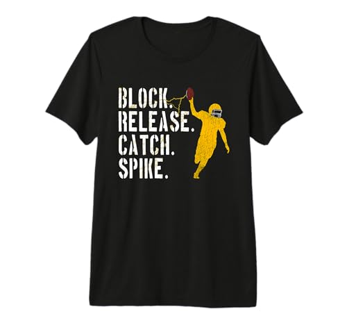 Block Release Catch Spike, National Tight End Day 2022 Premium Tri-Blend T-Shirt