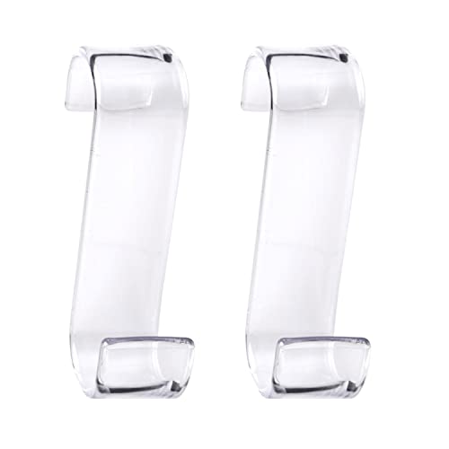 Gedy Merlín   Juego de 2 percheros con acabado transparente, serie fabricada en resinas termoplásticas