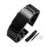 Cinturino For Orologio In Acciaio Inossidabile For Diesel DZ4318 DZ7395(Black -sanzhu,28mm)