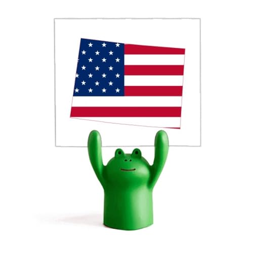 Cartoon animal grenouille stand pour décorer votre espace de travail de maison