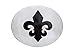 TFJ Men Women Western Fashion Belt Buckle Silver Metal Fleur De Lis Lily Flower French