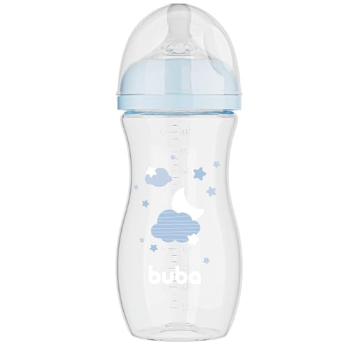 Buba, Mamadeira Easy Flow Nuvem Azul 330ml