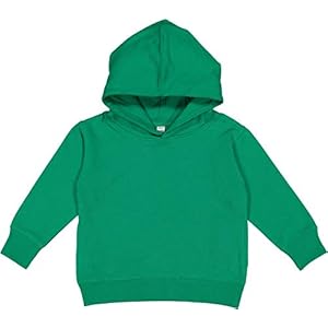 RABBIT SKINS Toddler Fleece Long Sleeve Hooded Pullover Sweatshirt with Side Seam Pockets
