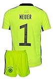  Deutschland #1 Kinder Trikot Neuer Kinder Fußball Trikot Hose Kindergrößen (140)
