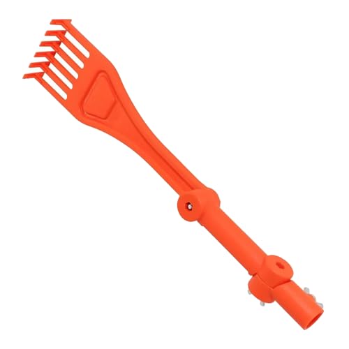 Pulitore per grondaie regolabile - Spazzola e rastrello per tetti a lunga portata | Strumento da esterno per rimuovere foglie, e detriti da grondaie, tetti, cortili, giardini, , vialetti e p