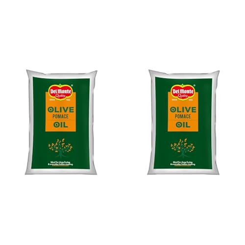 Image of Del Monte Foods Pvt. Ltd. Pomace Olive Oil, 1L Pouch (Pack of 2)