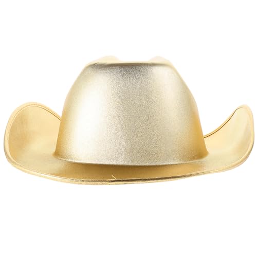 Chapeau de cowgirl doré pour anniversaire et festival country chic avec structure EVA