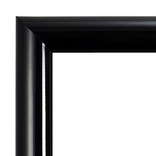 MCS Trendsetter 20x24 Poster Frame Black High-Gloss, Vertical & Horizontal Wall Hanging Large Picture Frame for Photos, Posters & Art Prints (1-Pack)