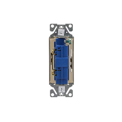 Image of Eaton 7501LA 15-Amp 120-Volt Single-Pole Decorator, Light Almond