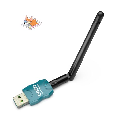 Class 1 Long Range Bluetooth Adapter for PC, QGOO USB Bluetooth Adapter for PC 5.3+EDR, Bluetooth Dongle Bluetooth Receiver Support Windows10/8.1/8/7?green-050?