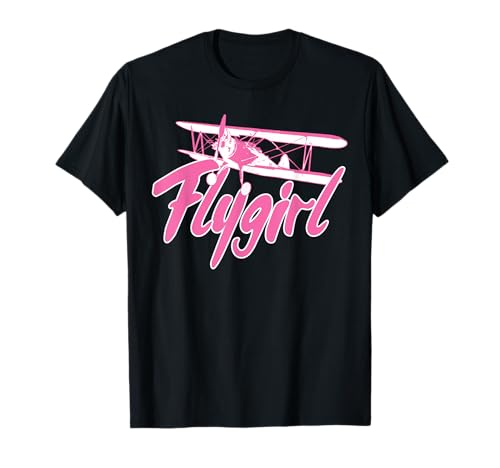 Divertida camiseta de regalo piloto femenino para mujer aviación y vuelo Tee Camiseta