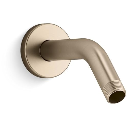 Kohler K-26318-BV Statement Shower Arm and Flange, Vibrant Brushed Bronze