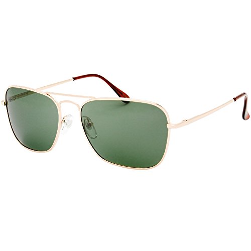 The Fresh Sunglasses for Men, Polarized, Rectangular Metal Frame, Ultra Lightweight, UV400...