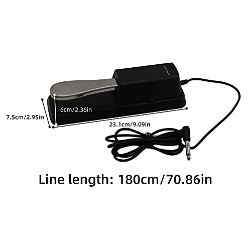 image for Universal Sustain Pedal ValueHall Digital Piano Foot Pedal Foot Damper