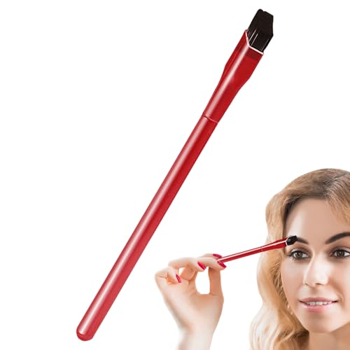 Cejas cejas - cepillo de cejas cuadradas, definición profesional de cejas con cerdas sintéticas | Accesorio de maquillaje portátil elegante, plantilla y cepillo de cejas, cepillo de kit de formación d
