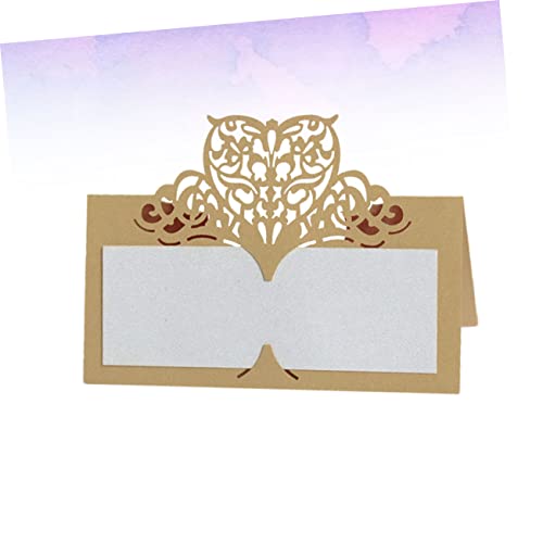 Operitacx 100 Pçs Sinais Personalizados Decoração De Casamento Cartões De Lugar De Decoração De Nata