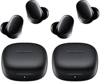 Redmi Buds 6 Play - In-Ear Kopfhörer, 36h Akkulaufzeit, 10mm Dynamik-Treiber mit 4 EQ-Einstellungen, AI-Geräuschunterdrückung für Anrufe, Bluetooth 5.4, Schnellladen für 3h Musik in 10 Minuten, Black – Ansicht 1