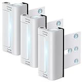 Home Security Door Reinforcement Lock, 3-Pack Upgraded White Front Door Locks for Kids Safety Withstand 800 lbs, Toddler Child Proof Door Lock, Extra Door Lock from Inside Prevent Unauthorized Entry
