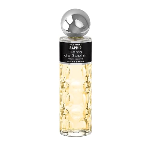 PARFUMS SAPHIR Tierra de Saphir, Eau de Parfum con Vaporizzatore da Uomo, 200 Ml