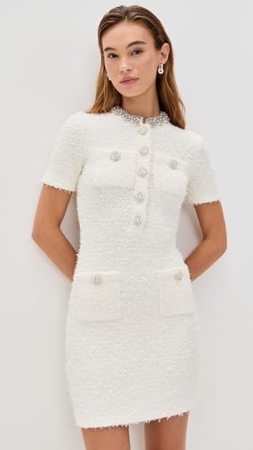 Women's Cream Textured Knit Mini Dress2