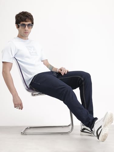 Image of WROGN Men's Cotton Stretch Jeans | Slim Tapered Fit