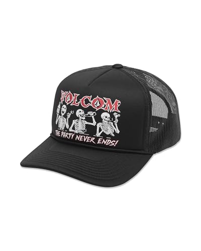 Image of Volcom Men's Snapback Hat - 6-Panel Twill Flat Brim Cap Adjustable Snap Closure