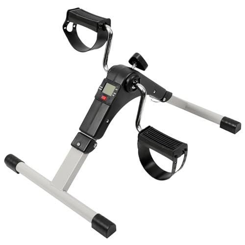 VALICLUD Mini Bicicleta Estática Multifuncional para Rehabilitación, Pedaleador Compacto Ajustable para Ejercicio de Piernas y Brazos en Casa, Máquina de Pedales Paso a Paso para Terapia