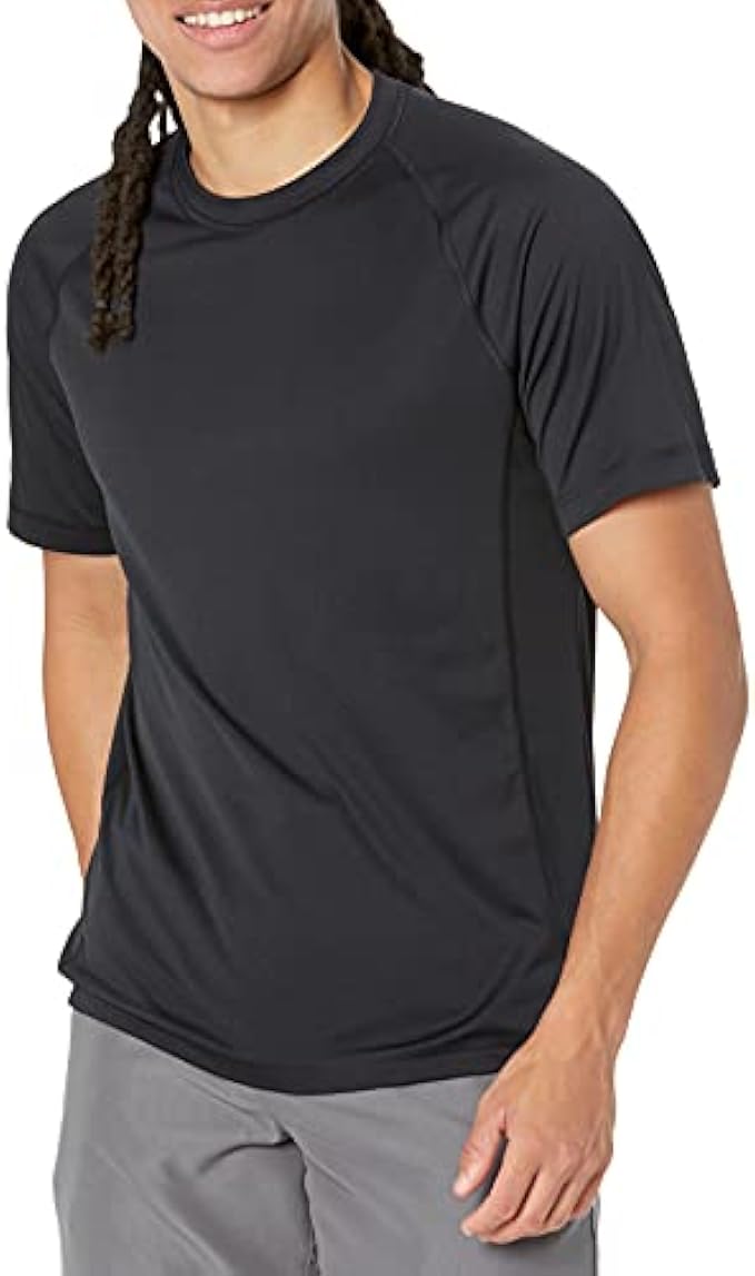Amazon Essentials Men's Short-Sleeve Quick-Dry UPF 50 Swim Tee