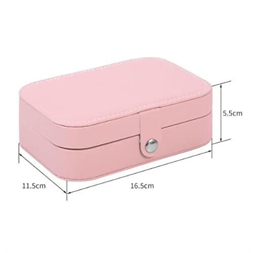 ZLMMY Flip Travel Double Layer Schmuckschatulle Halskette Ohrstecker Multilayer Schmuckschatulle Tragbare Schmuck Aufbewahrungsbox – Bild 3