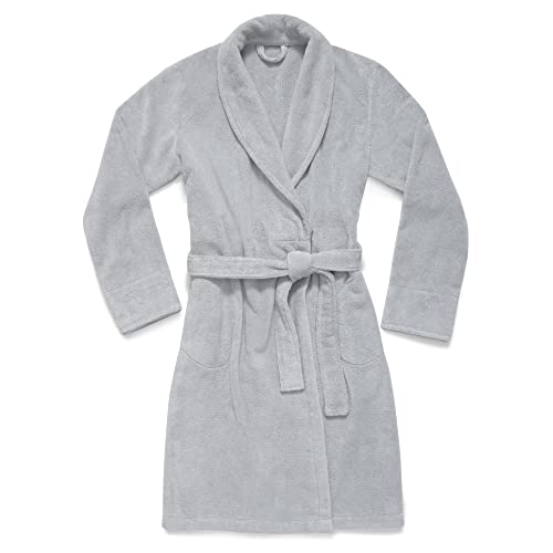 Image of Brooklinen 100% Turkish Cotton Bath Robe for Men & Women | Ultra-soft plush 100% Turkish cotton robe for men & women with an adjustable belt & unisex fit; cozy, absorbent & spa-worthy