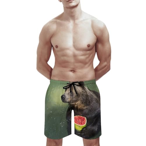 Maillot de bain séchage rapide shorts de bain homme pastèque