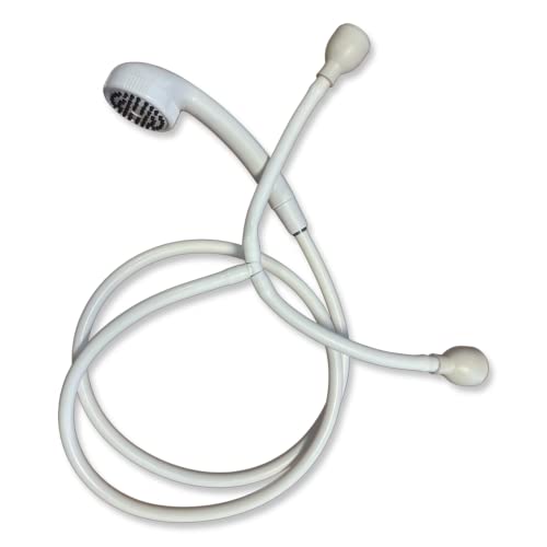 Preisvergleich Produktbild AQUALONA Duschspray, Cancun Weiß, 1,5m In Length