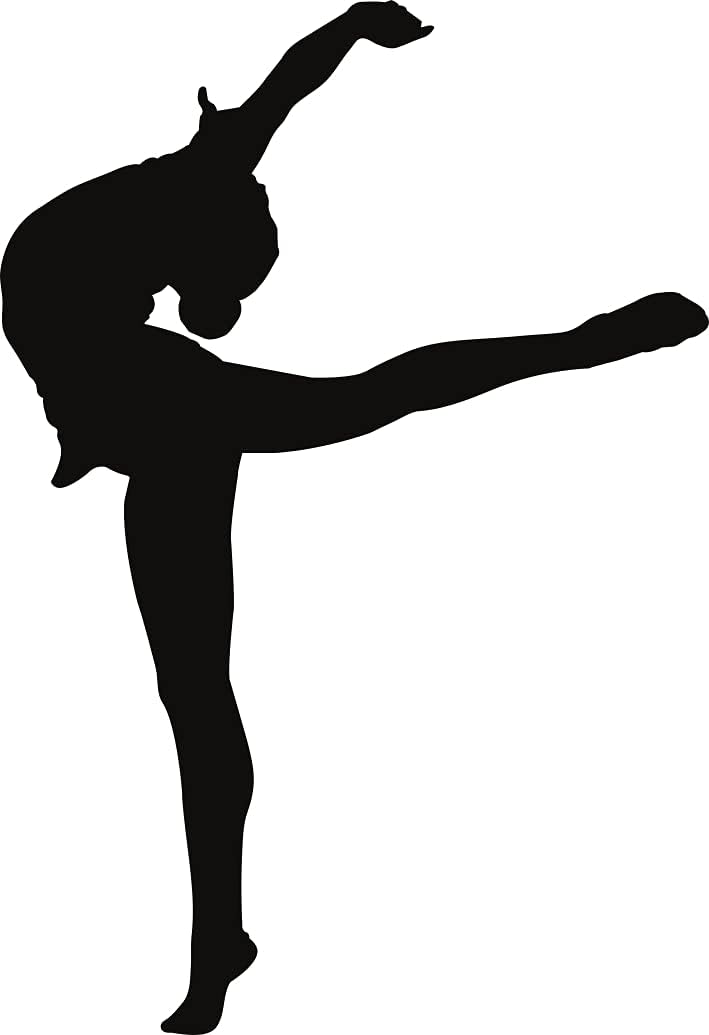 Ballet Dancer 1 Rubber Stamp, 2 X 2'' Wood Stamp image 2