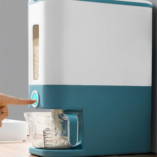 Conteneur de stockage de riz et distributeur de céréales pour aliments secs - 4