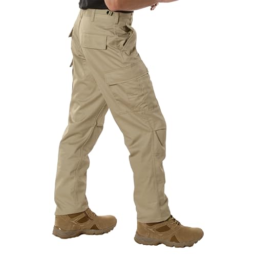 Rothco 21257 Relaxed Fit Zipper Fly BDU Pants Color : Khaki,Size : XS (23"-27" Waist) by Rothco - Image 2