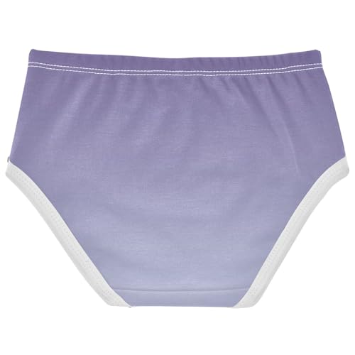 Joisal Pattern Toddler Underwear Floral 2t Cotton Panties Little Girl Violet Periwinkle Gradient Ombre Briefs Underpants2