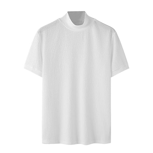 T-shirt col montant homme manches courtes pour éviter le look trop négligé