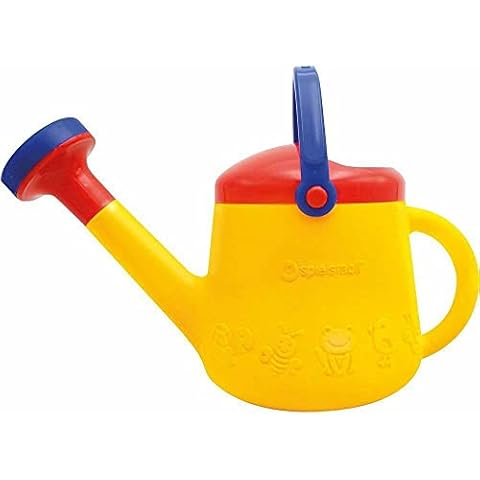 Spielstabil Classic Yellow Watering Can - with 2 Handles for Ages 18 Months and Up - Holds 1 Liter (Made in Germany) Cover