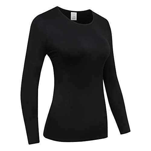 OThread & Co. Women's Long Sleeve T-Shirt Comfy Underscrub Tee Basic Stretch Layer3